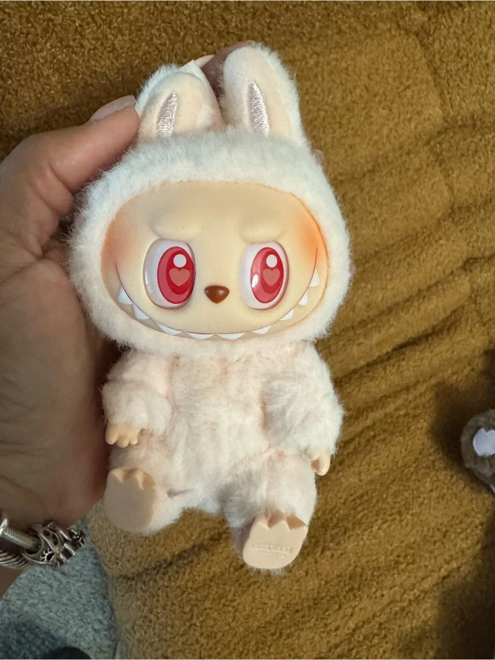 Selling skull panda and Labubu have a seat as a bundle
